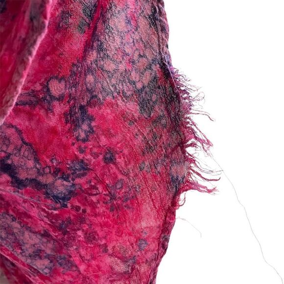 Stylo CANADA Boho Paisley Print Embroidery Sleeveless Midi Dress Pink Purple M/L - Picture 8 of 10